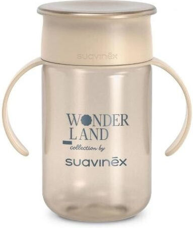 Suavinex Educational Sippy Cup Plastic with Handles Beige for 12m+m+ 340ml