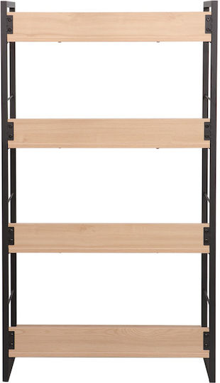 Bibliothek Dorfie Physisch-Schwarz 70x30x124,5cm