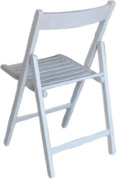 Outdoor Chair Wooden 01-bas White Wash 43x47x79cm