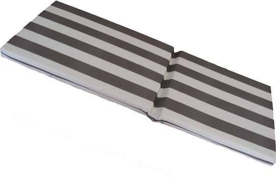 Decocraft Waterproof Garden Chair Cushion with Backrest Gray 45x105cm