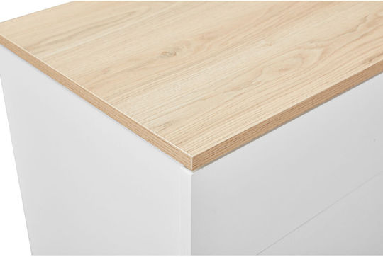 Комод Lucido Дървен Бял 58x39x44.5см