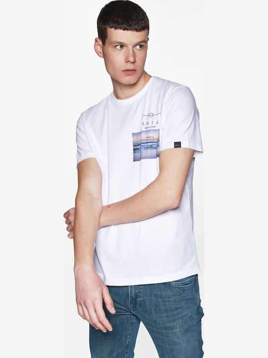 Print Beach Living T-shirt White