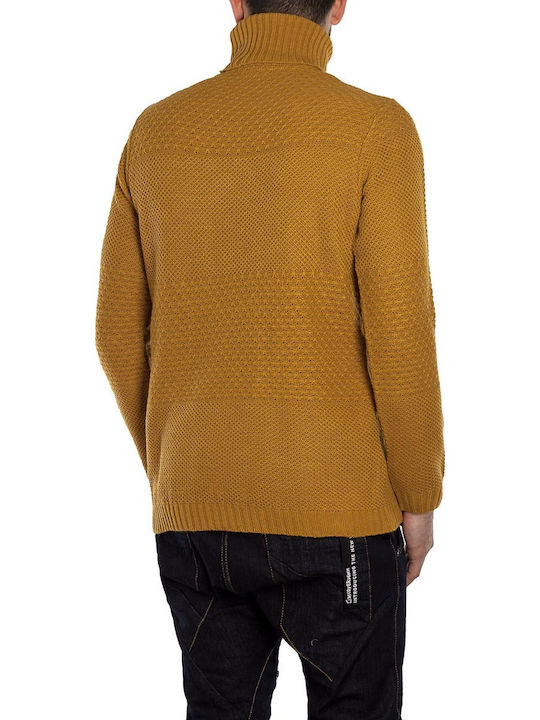 Langarm-Pullover Mustard