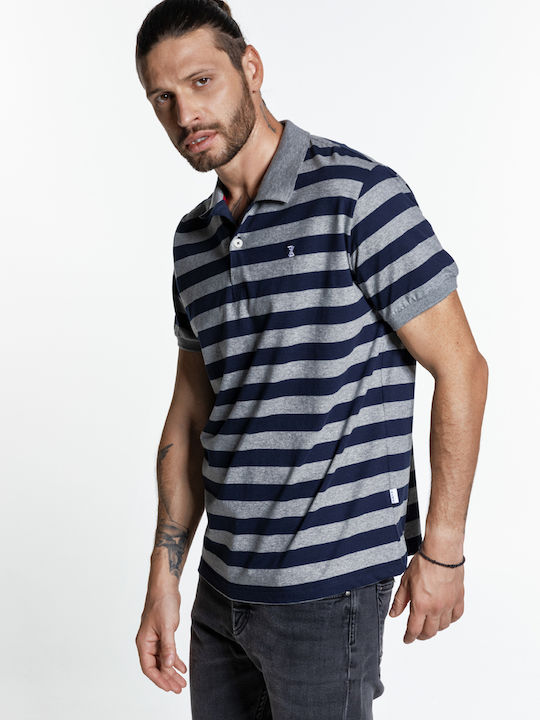Jersey Polo Μπλούζα Κοντομάνικη Μπλε
