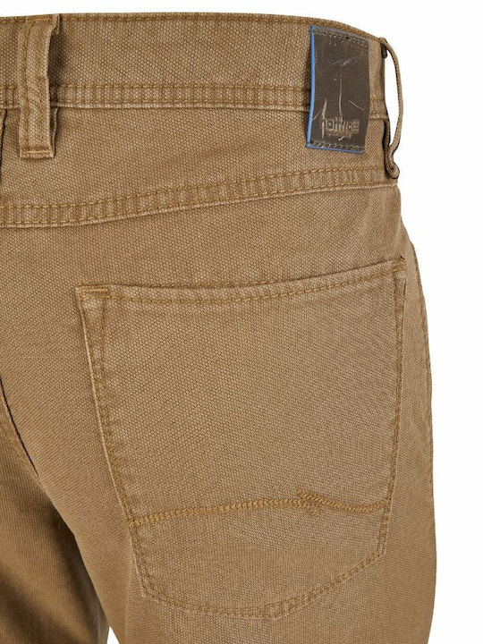 Παντελόνι Chino Ελαστικό σε Loose Εφαρμογή Καφέ