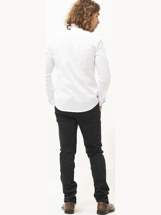 Langärmlig Hemd White