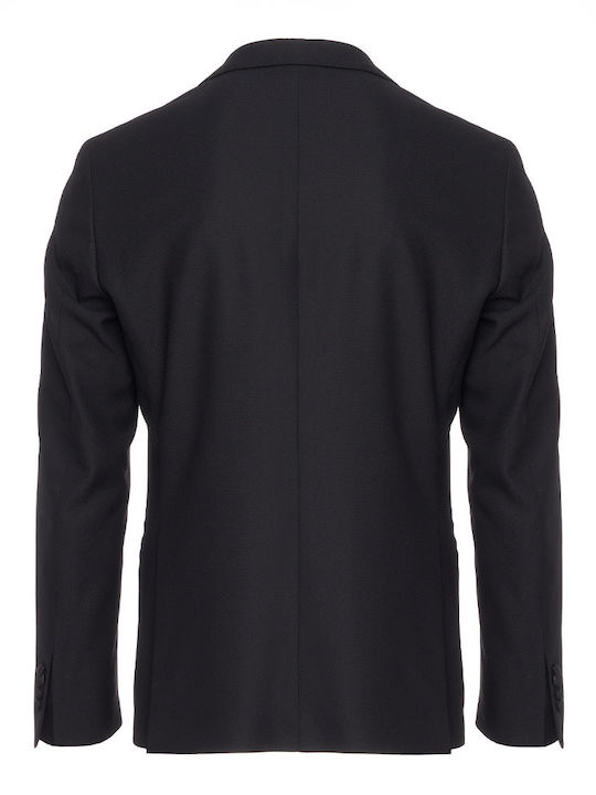 Men's Suit with Vest Black.
