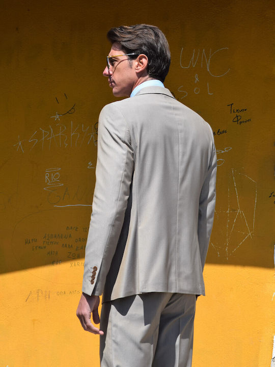 Лятно време Мъжки Костюм Beige (code j055)