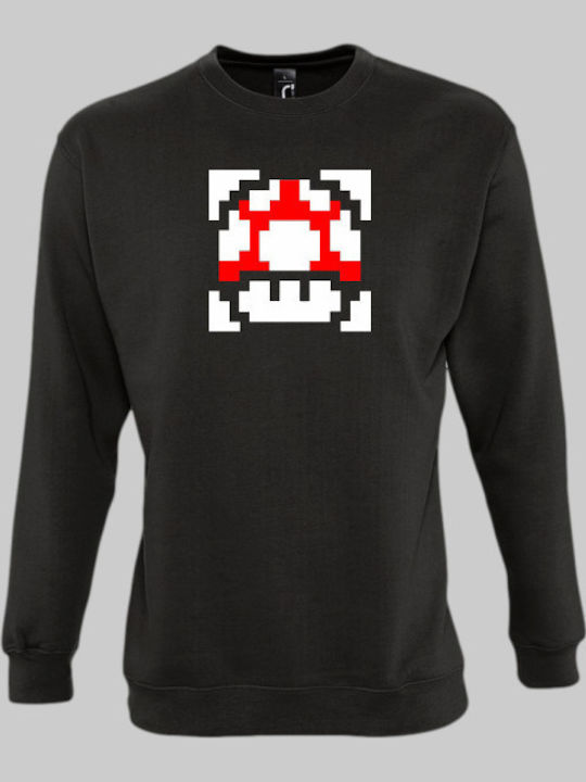 Super Mario Mushroom Sweatshirt Black