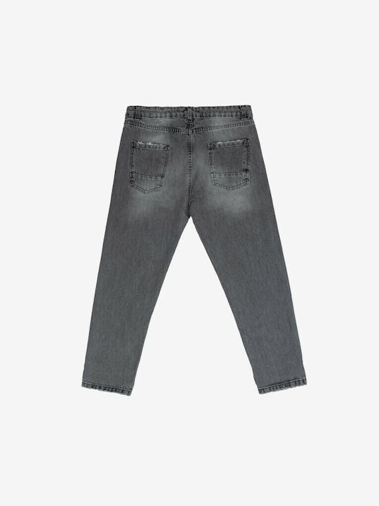 Ανδρικό Παντελόνι Τζιν Cropped Grey