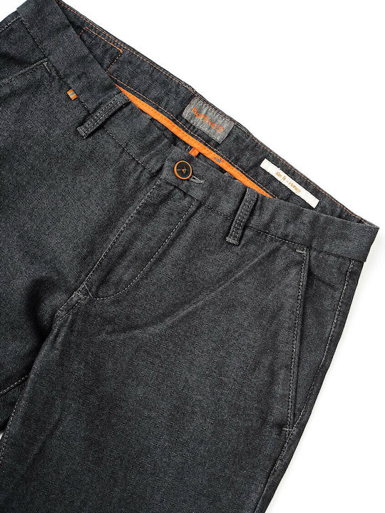 Ανδρικό Παντελόνι Τζιν με Slim Εφαρμογή Dark Grey