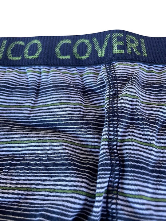 Men's Boxer Blue with Patterns