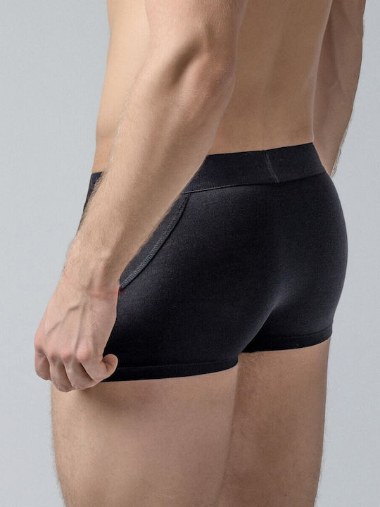 Herren Boxershorts Schwarz 1Packung