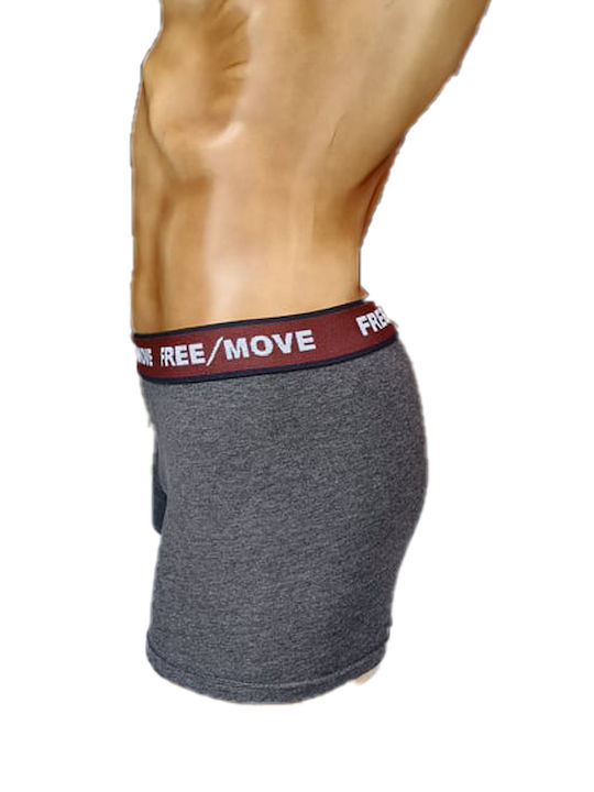 Herren Boxershorts Anthracite-Blue 2Packung