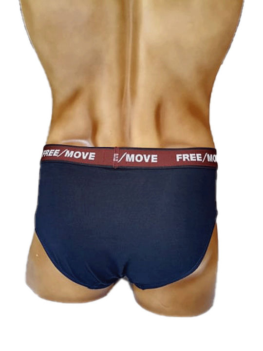 Ανδρικά Σλιπ Ανθρακί/ Μπλε Μαρίν 2Pack