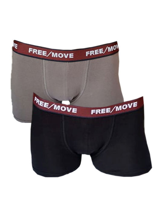Herren Boxershorts Cigar-Black 2Packung