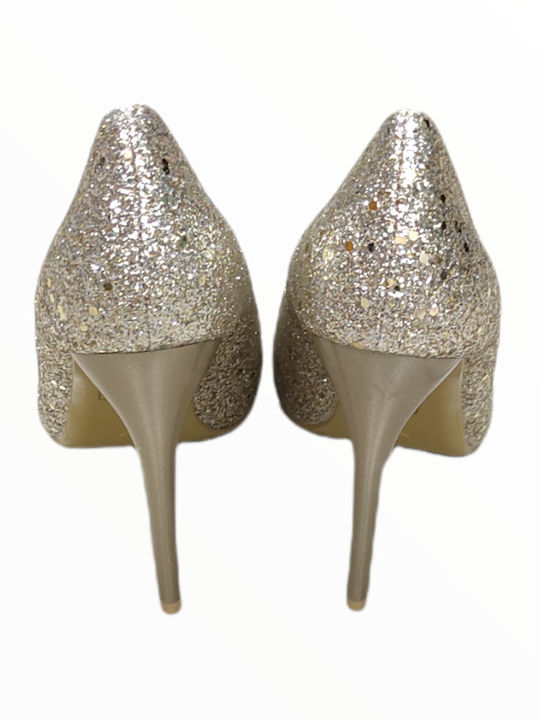 Pointed Toe Gold Heels