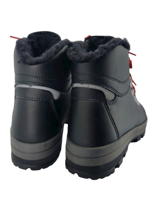 Paradise Wintherm Tex 81 Δερμάτινες Γυναικείες Μπότες Χιονιού Μαύρες