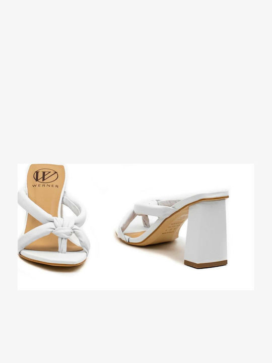 Leder Sandalen Weiß