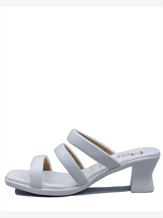 Leather Sandals White