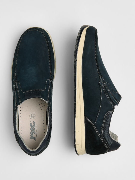 Men's Leather Moccasins BLUE