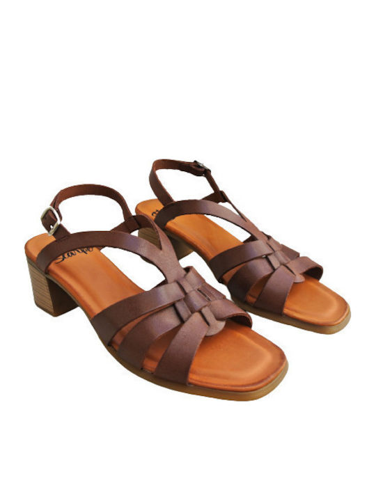 Leather Sandals Anatomic Brown