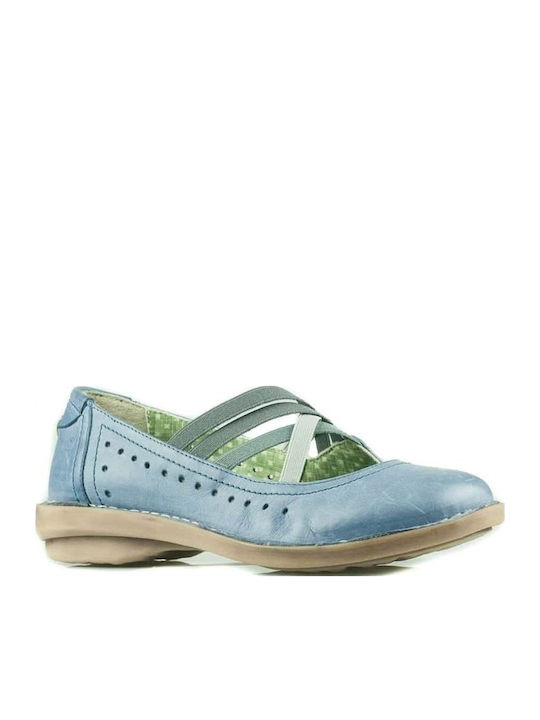 Damen Ballerinas in Blau Farbe