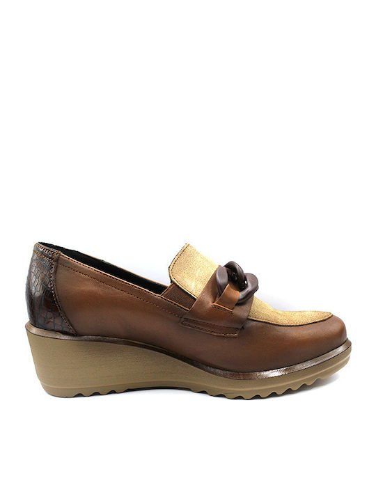 Γυναικεία Loafers σε Καφέ Χρώμα