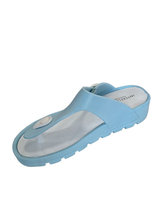 Flache Sandalen für Damen Anatomisch in Türkis Farbe
