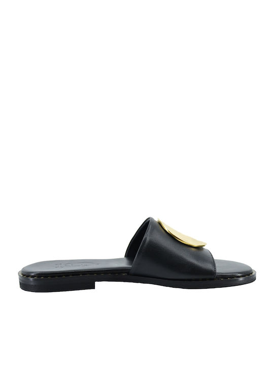 Sandale Casual Damă Din Piele Negre