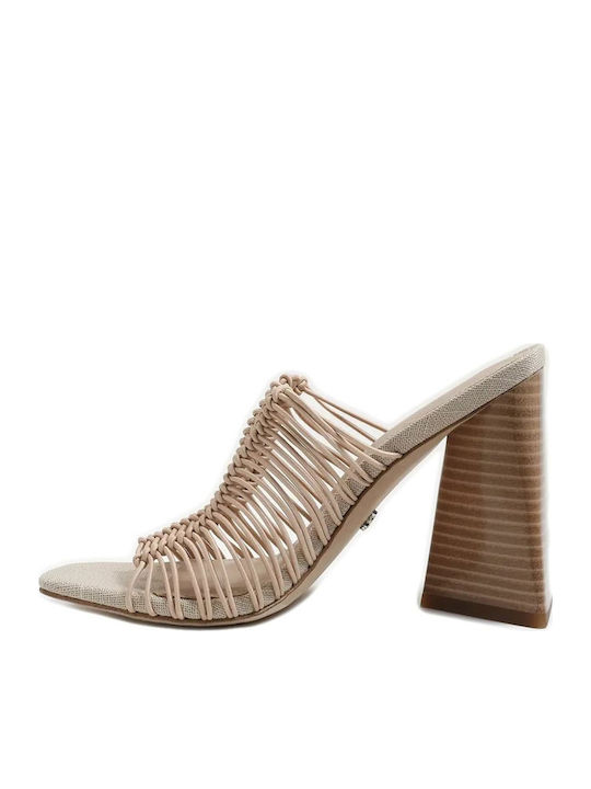 Sam Edelman Mules Beige I0067S3250