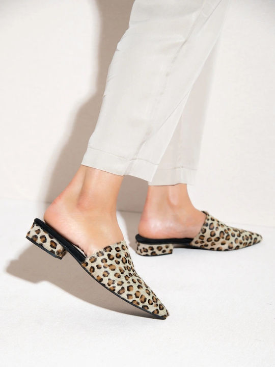 Flat Δερμάτινα Mules