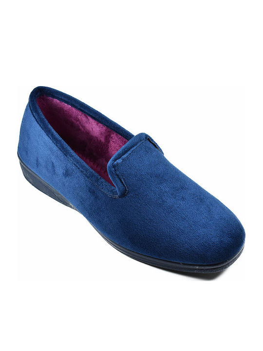 1000 Geschlossene Damen Hausschuhe Blau