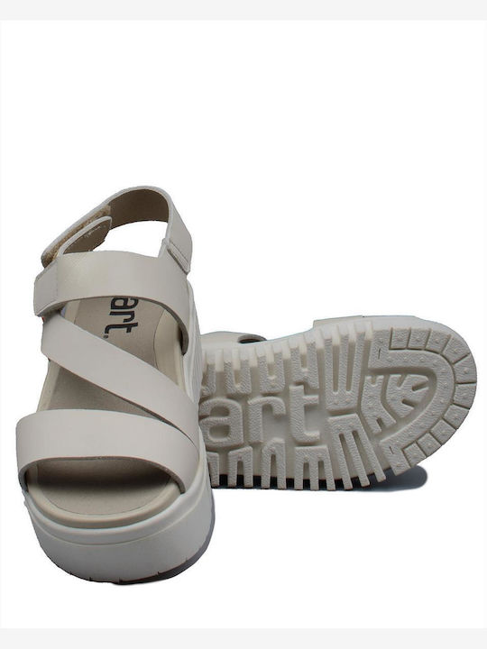 Damenplattformen Beige