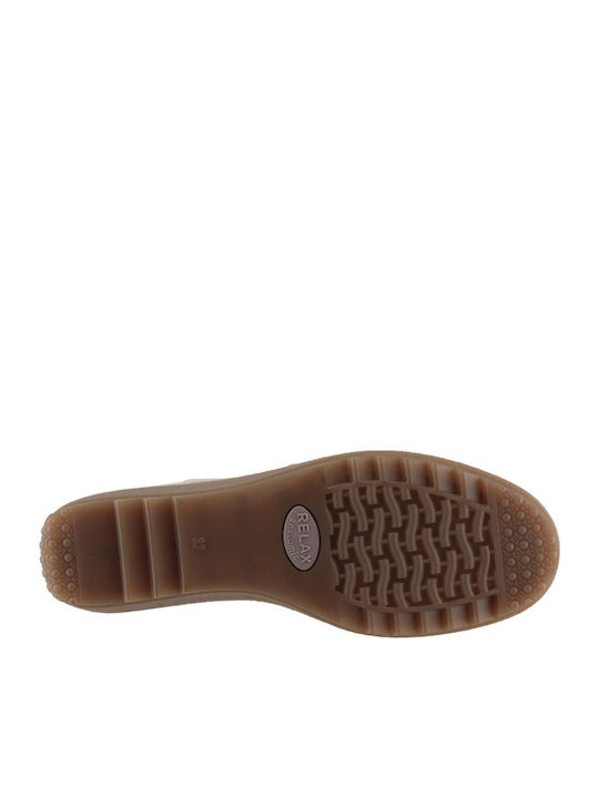 Women's Leather Oxford Shoes Brown