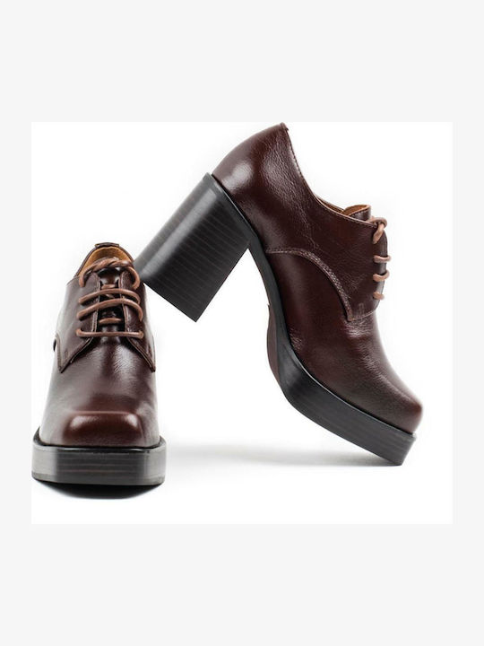 Mr Boogy Leather Women's Ankle Boots Brown