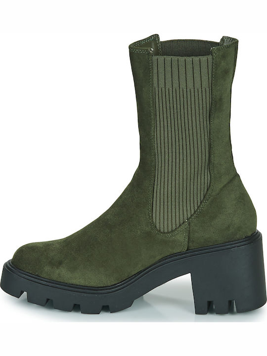 Amande Damen Stiefeletten Khaki