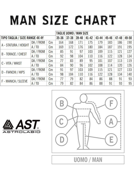 Astrolabio AD7P-960 Ανδρική Σαλοπέτα Σκι & Snowboard Μπλε
