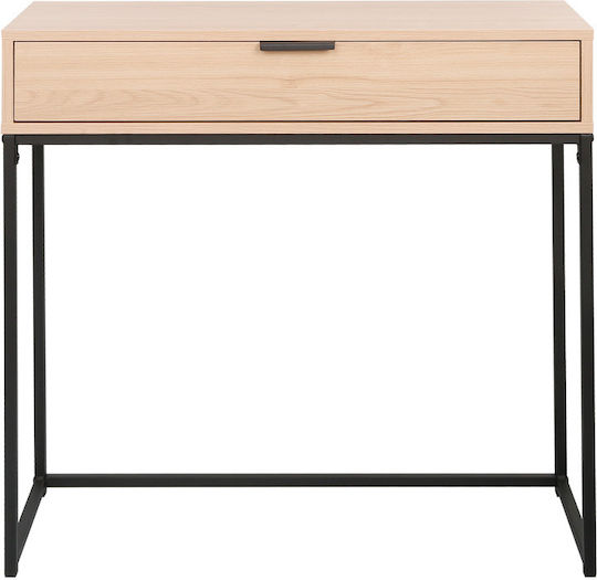 Joumpa Wooden Console Table Wood & Metal Acacia Natural Shade / Black L80xW28xH76.5cm