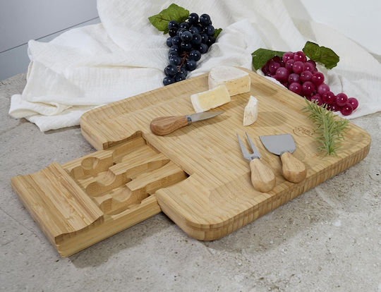 The Home Deco Factory Wooden Cheese Serving Platter 33x33x3cm