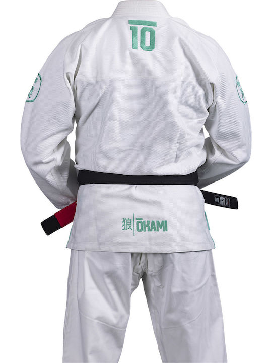 Okami Ανδρική Στολή Brazilian Jiu Jitsu Λευκή