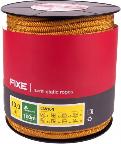 Fixe 67210100 Στατικό Σχοινί Ορειβασίας Πορτοκαλί