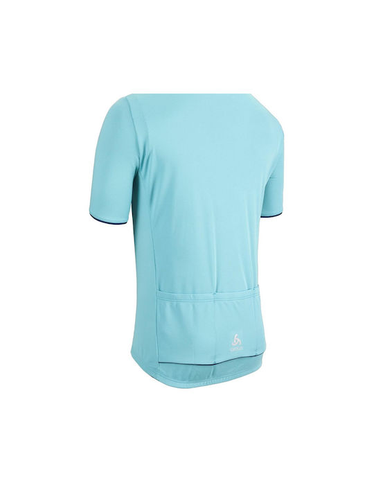 Odlo Essential Men's Short Sleeve Cycling Jersey Turquoise