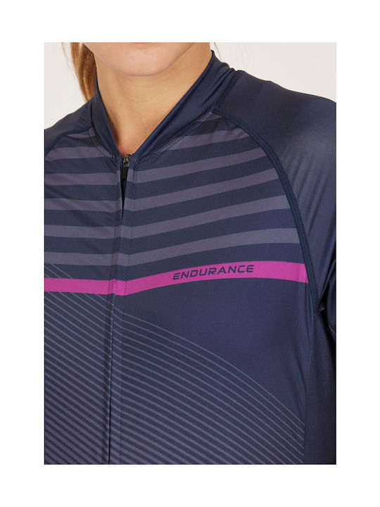 Endurance Short Sleeves Cycling Jersey Blue