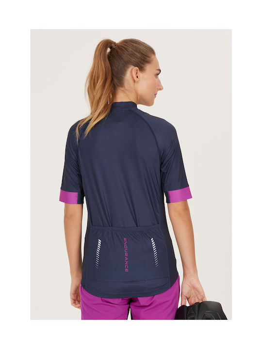 Endurance Short Sleeves Cycling Jersey Blue
