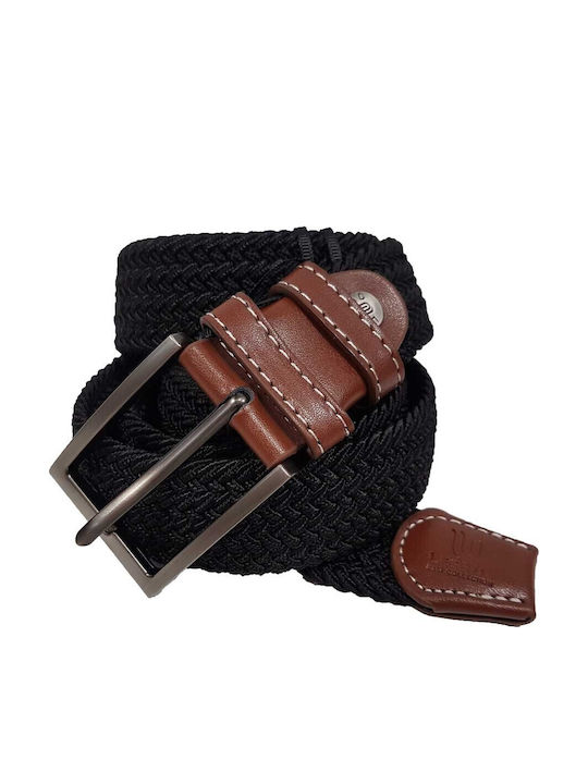 Legend Accessories Legend Ανδρική Ζώνη Δερμάτινη Μαύρη