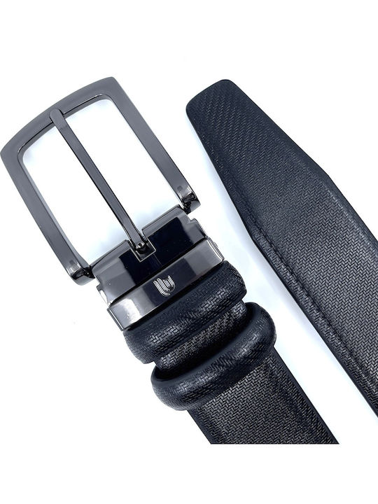 Herren Gürtel Leder Schwarz
