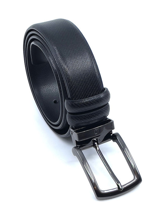Herren Gürtel Leder Schwarz
