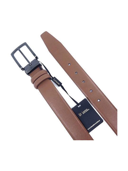 Men's Belt Leather Tabac Brown