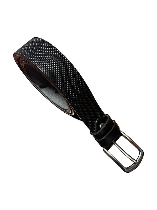 Herren Gürtel Leder Schwarz